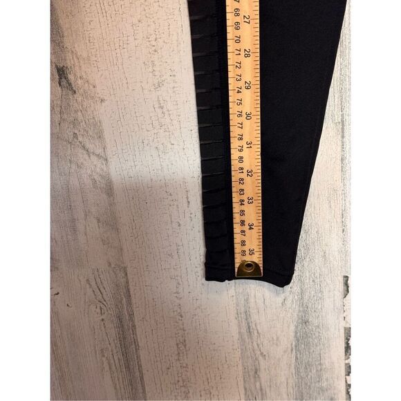 Slayoga High Waist Solid Color Mesh Contrast Yoga Leggings - Picture 9 of 13